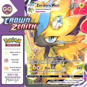 Zeraora VMAX (GG42/GG70 Crown Zenith) MINT CONDITION
